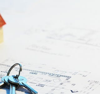 Plan van een huis in België dat onlangs werd aangekocht.