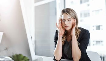 Een zelfstandige onderneemster met een burn-out