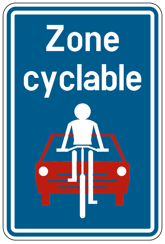 Signal Zone Cyclable 